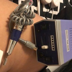 Electric nail drill & acrylic powders